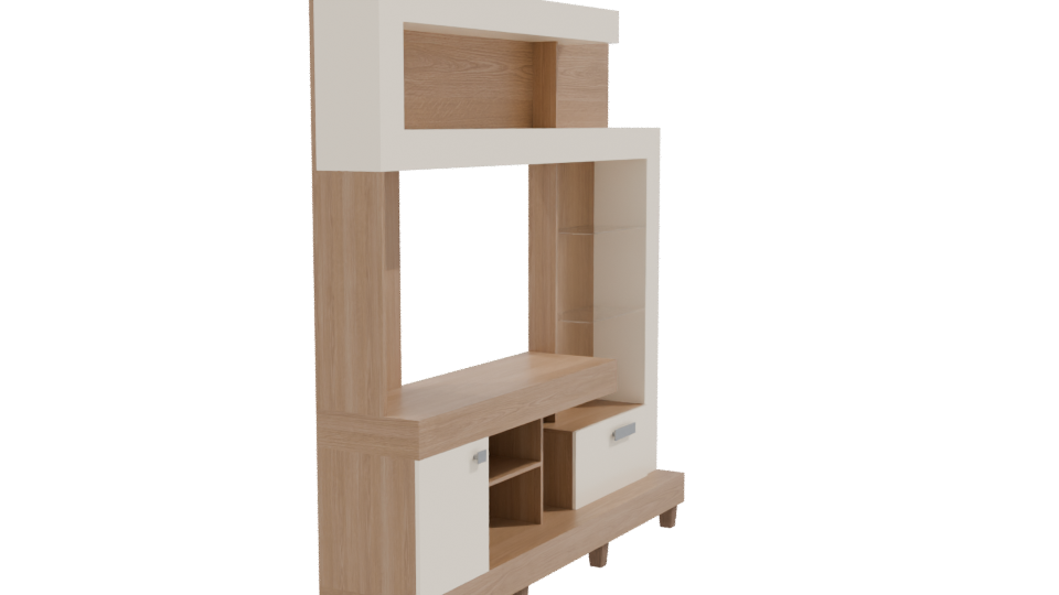 Modern Living Room Furniture Model - Professional 3D Model Render 9