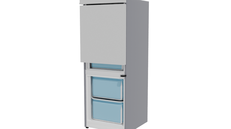 Sleek Refrigerator 3D Model - Professional 3D Model Render 12