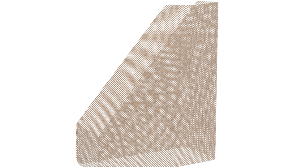 Stylish Metal Document Organizer 3D - Professional 3D Model Render 10