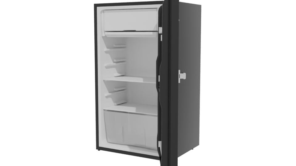 Minimalist Home Refrigerator 3D Model - Professional 3D Model Render 12