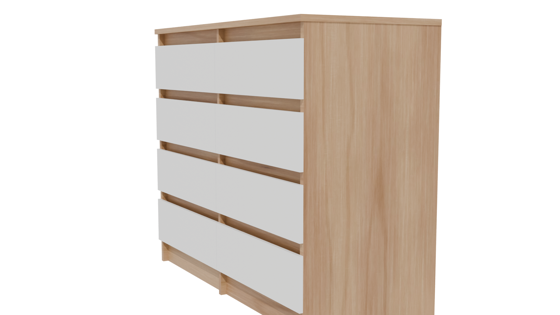 Stylish Wooden Storage Cabinet 3D - Professional 3D Model Render 28