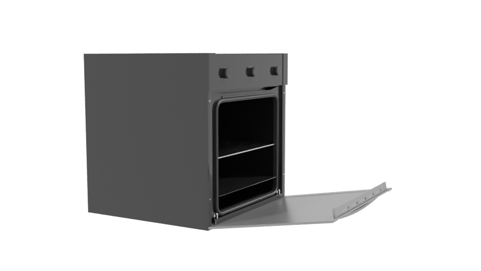Realistic Kitchen Oven 3D Model - Professional 3D Model Render 9