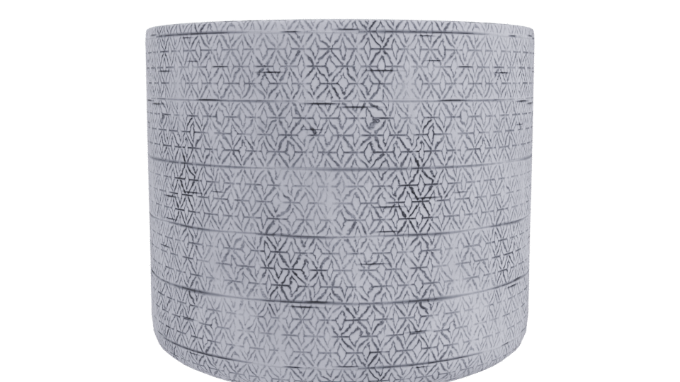 Textured Ceramic Decorative Pot 3D - Professional 3D Model Render 10