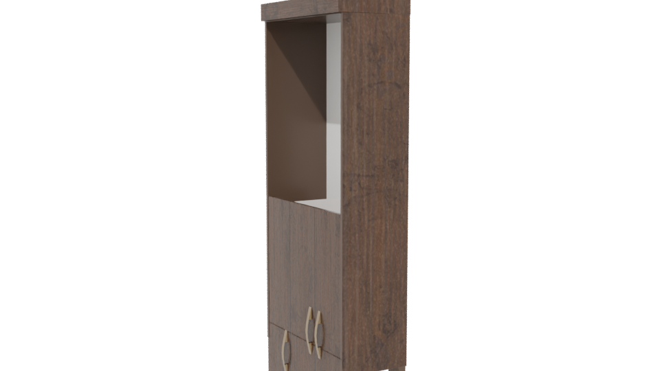 Elegant Wooden Wardrobe Model - Professional 3D Model Render 13
