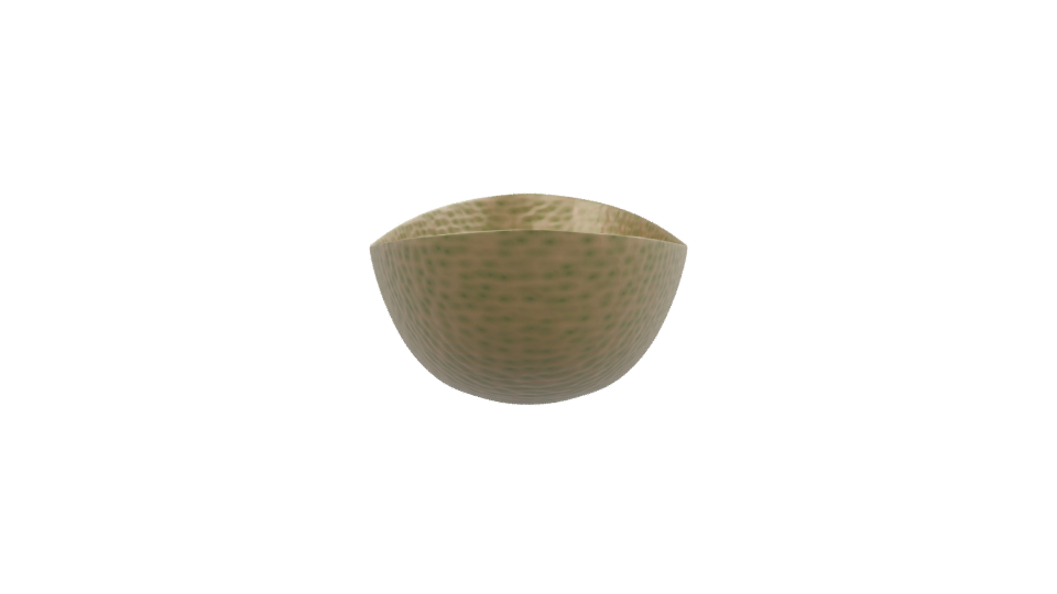 Stylized Hammered Metal Bowl 3D - Professional 3D Model Render 8
