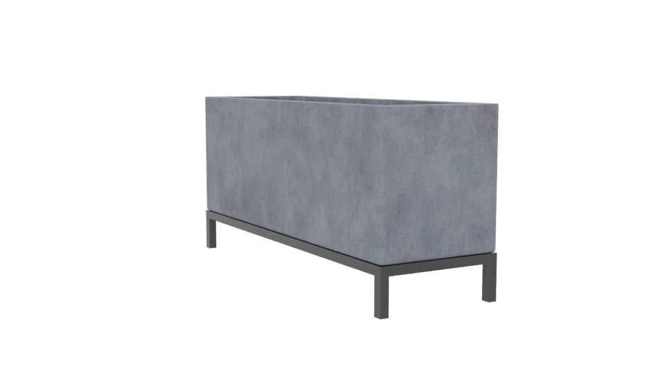 Stylish Concrete Planter Box 3D - Professional 3D Model Render 13