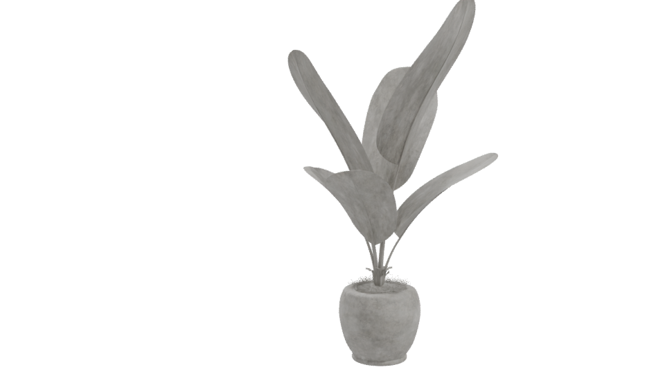 Stylish Potted Plant 3D Model - Professional 3D Model Render 10