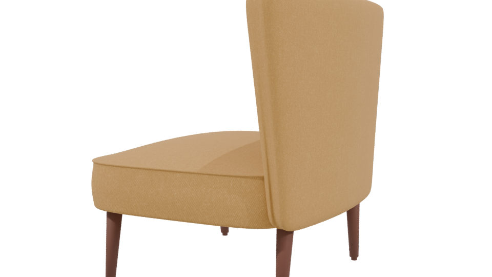 Stylish Modern Accent Chair 3D - Professional 3D Model Render 3