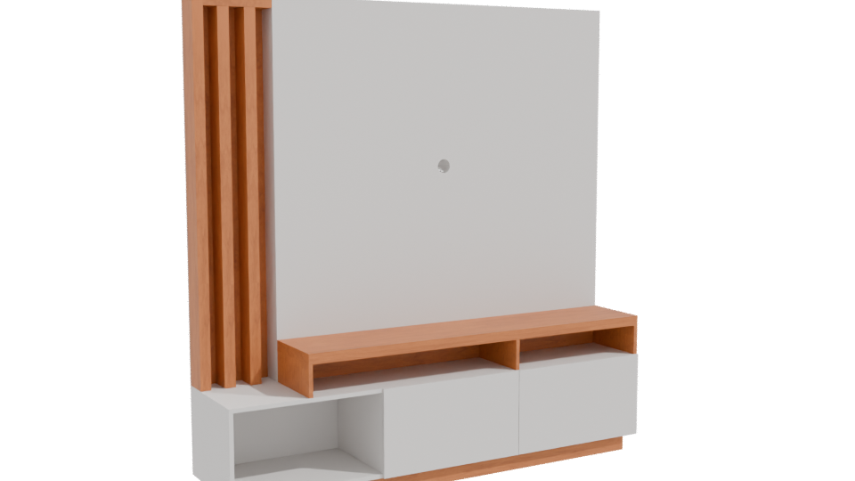 Stylish Modern TV Unit 3D - Professional 3D Model Render 10