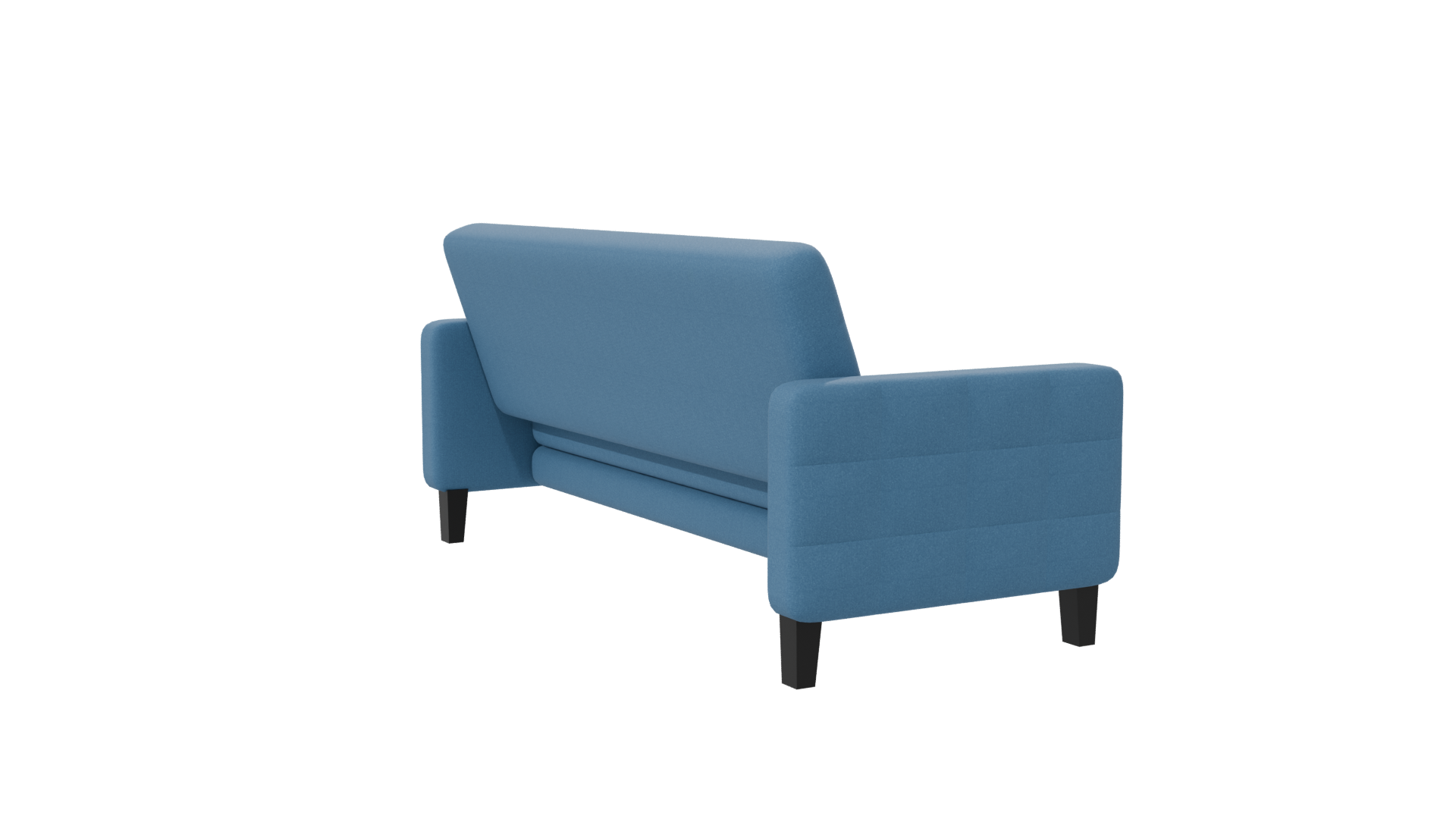 Blue Futon Sofa Model 3D - Professional 3D Model Render 22