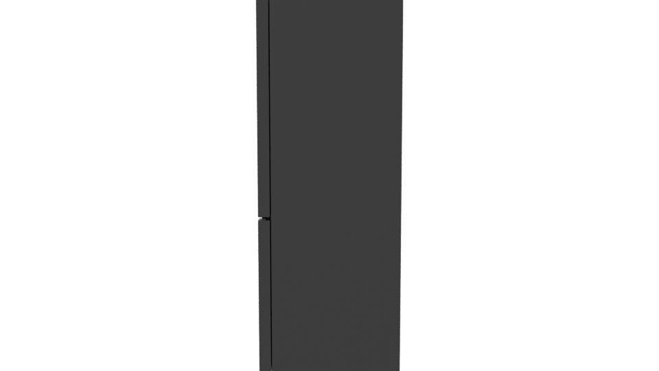 Stylish Top-Freezer Refrigerator Model - Professional 3D Model Render 2