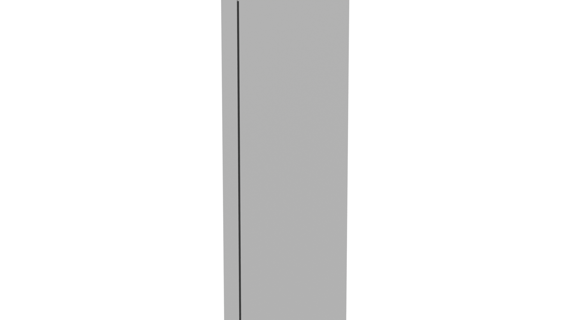 Sleek Stainless Steel Refrigerator 3D - Professional 3D Model Render 2