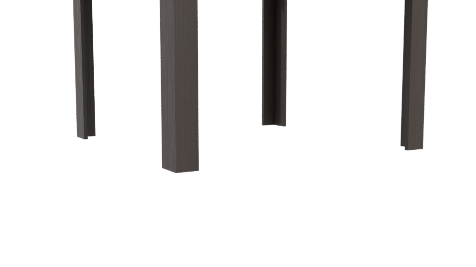 Stylish Wooden Dining Table 3D - Professional 3D Model Render 4