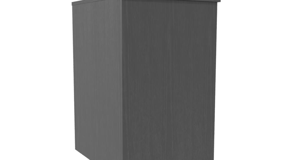 Stylish Wooden Nightstand Model - Professional 3D Model Render 7