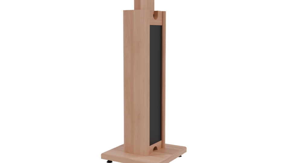 Stylish Wooden Side Table Model - Professional 3D Model Render 3