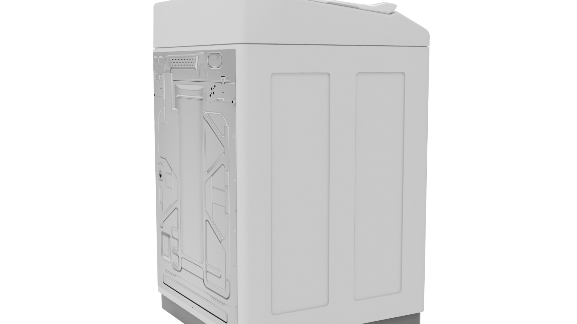 Minimalist Top-Loading Washing Machine 3D Model - Professional 3D Model Render 7