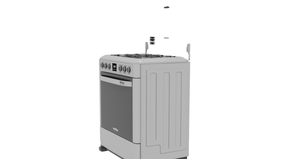 Compact Gas Stove 3D Model - Professional 3D Model Render 13