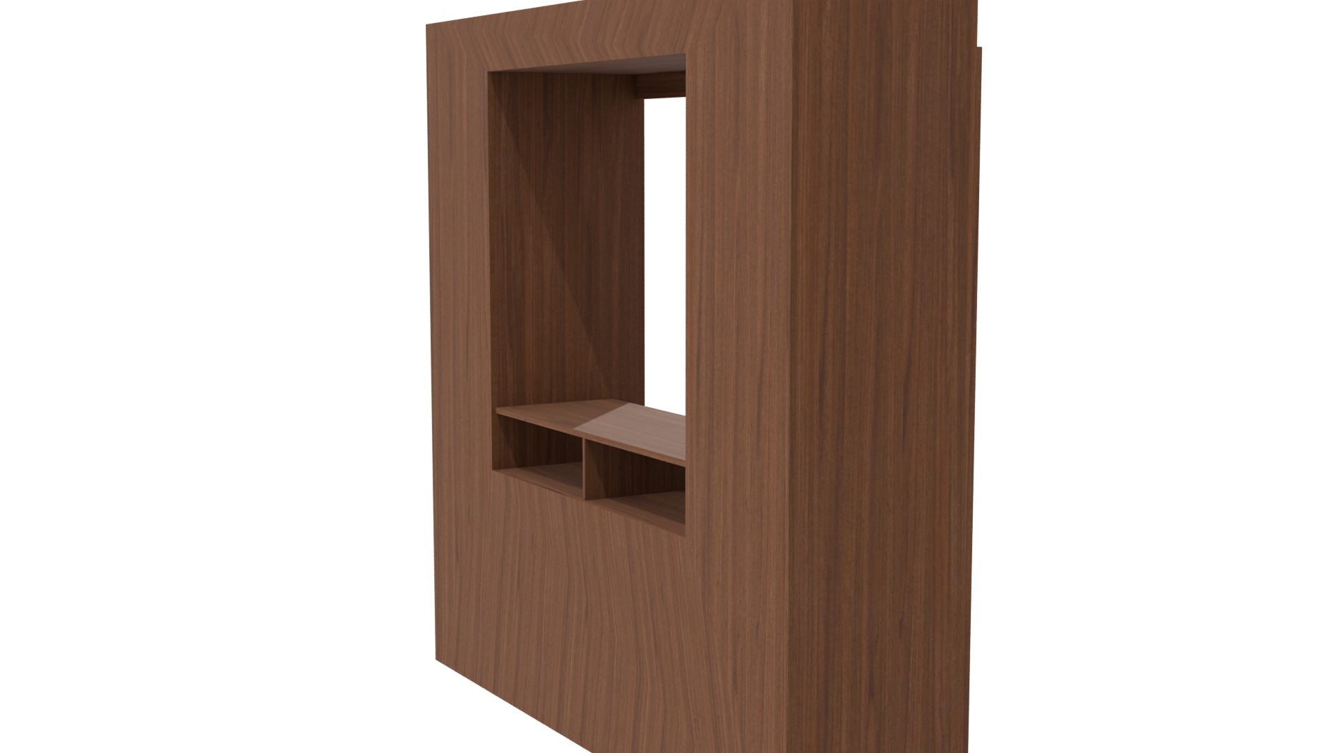 Contemporary Wooden TV Stand 3D Model - Professional 3D Model Render 7