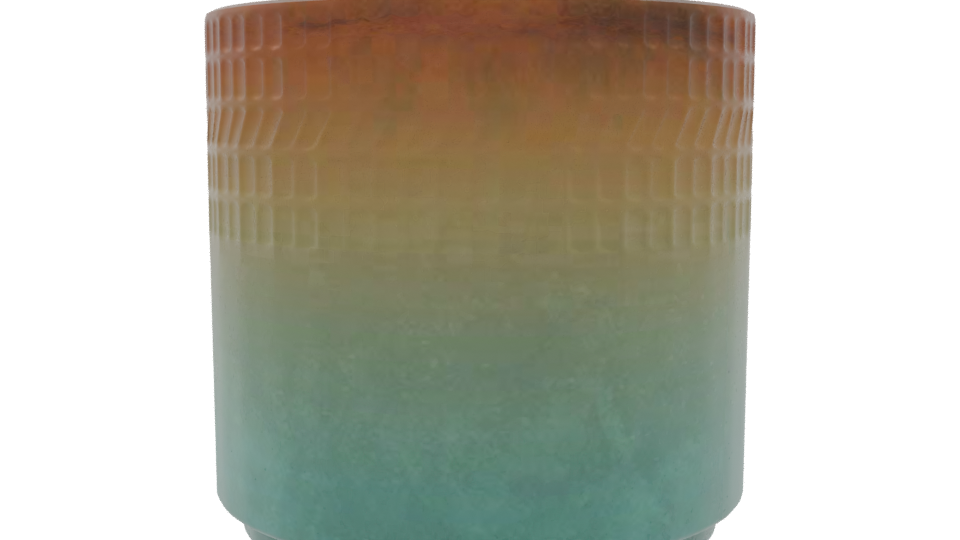 Stylish Gradient Planter Model - Professional 3D Model Render 9