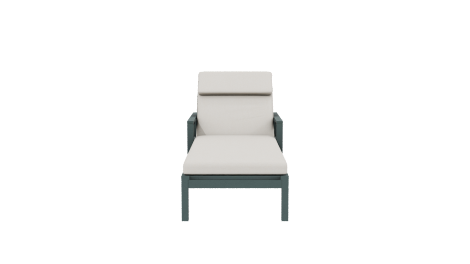 Stylish Outdoor Lounge Chair 3D - Professional 3D Model Render 2
