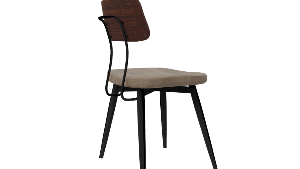 Stylish Modern Dining Chair 3D Model - Professional 3D Model Render 7