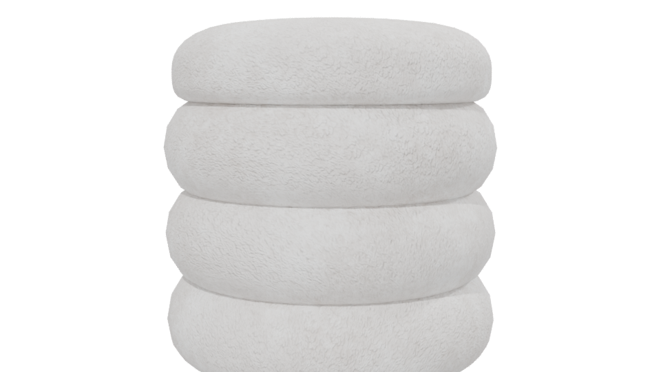 Stylish Stackable Cushion Model - Professional 3D Model Render 13