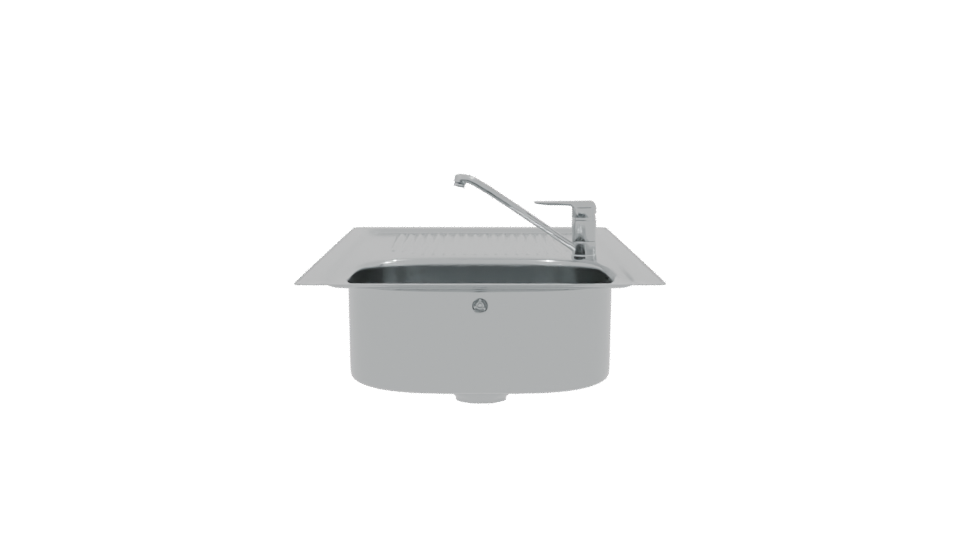 Stylish Kitchen Sink Model 3D - Professional 3D Model Render 2