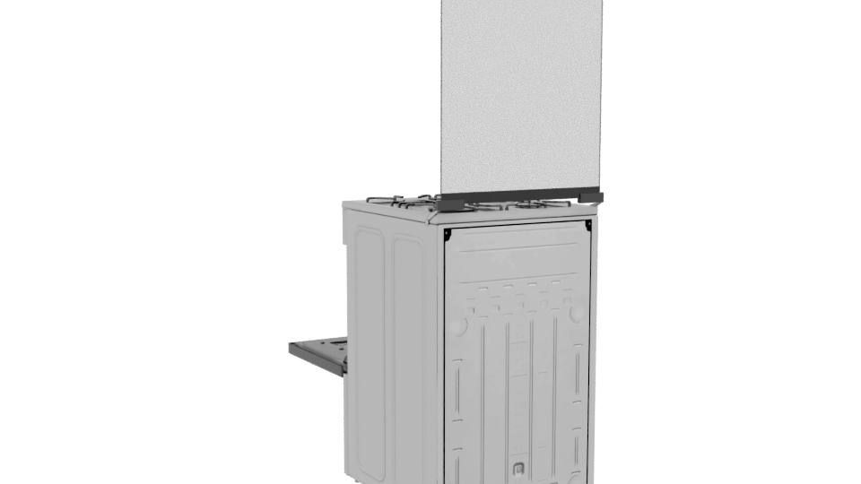 Realistic Gas Oven 3D Model - Professional 3D Model Render 4