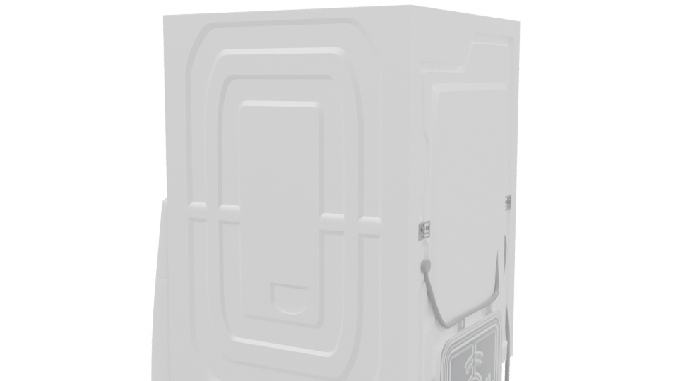 Samsung Digital Washer Dryer 3D Model - Professional 3D Model Render 3