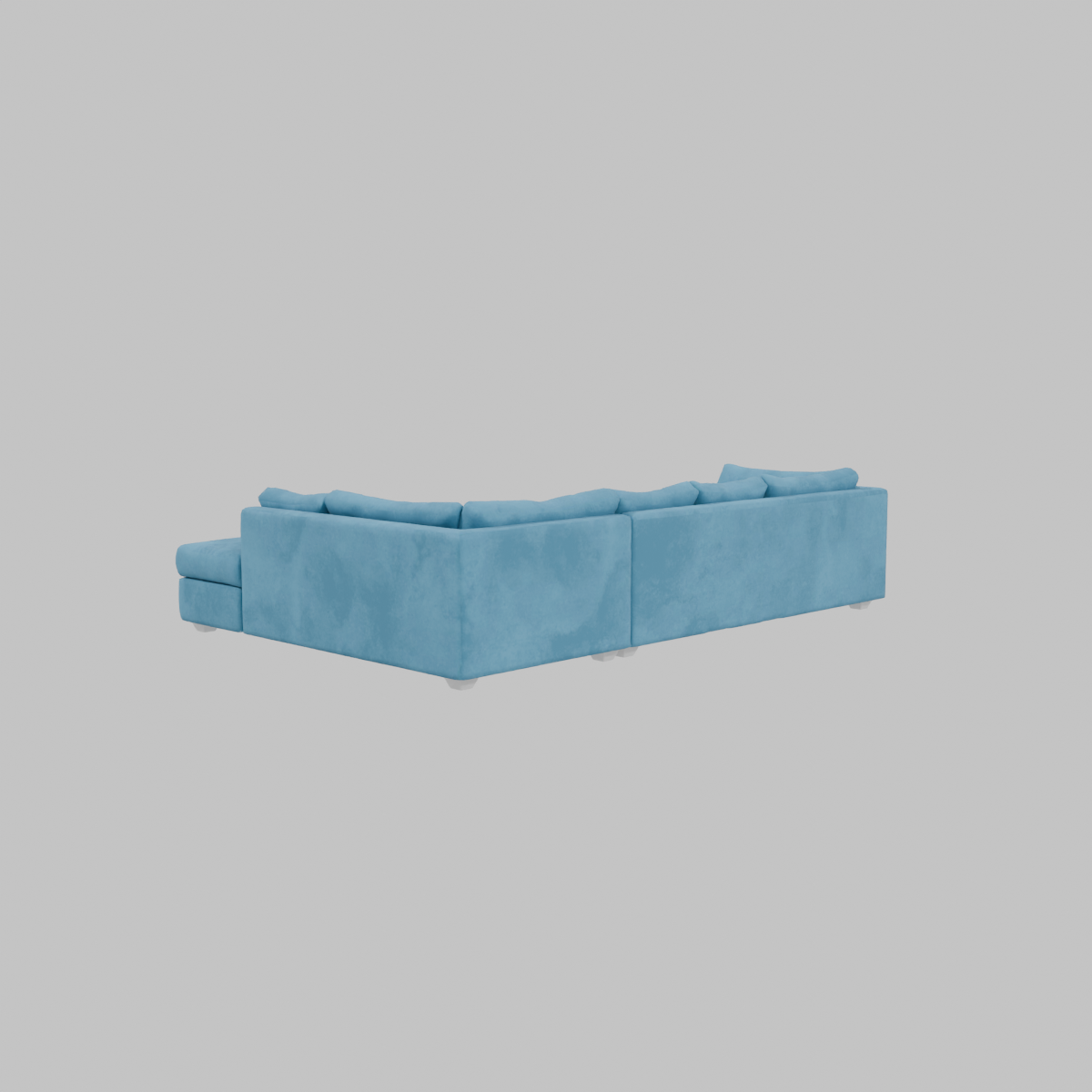 SECCIONAL LEVANTE TELA  AZUL DER