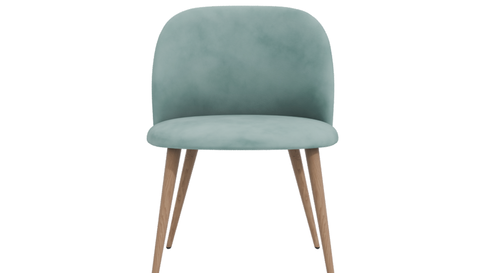 Stylish Modern Fabric Dining Chair 3D Model - Professional 3D Model Render 11