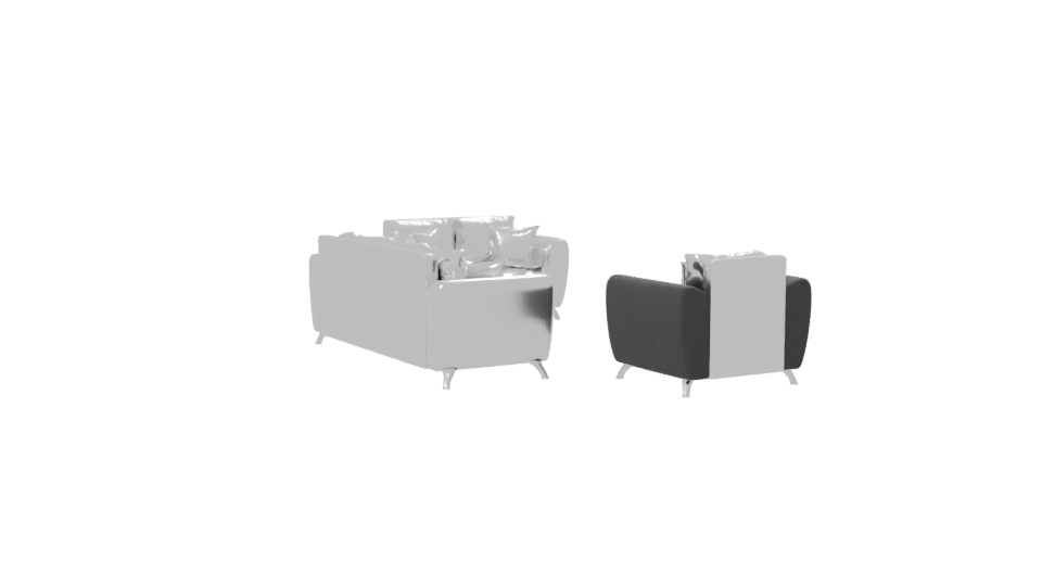 Contemporary Sofa Set 3D Model - Professional 3D Model Render 7