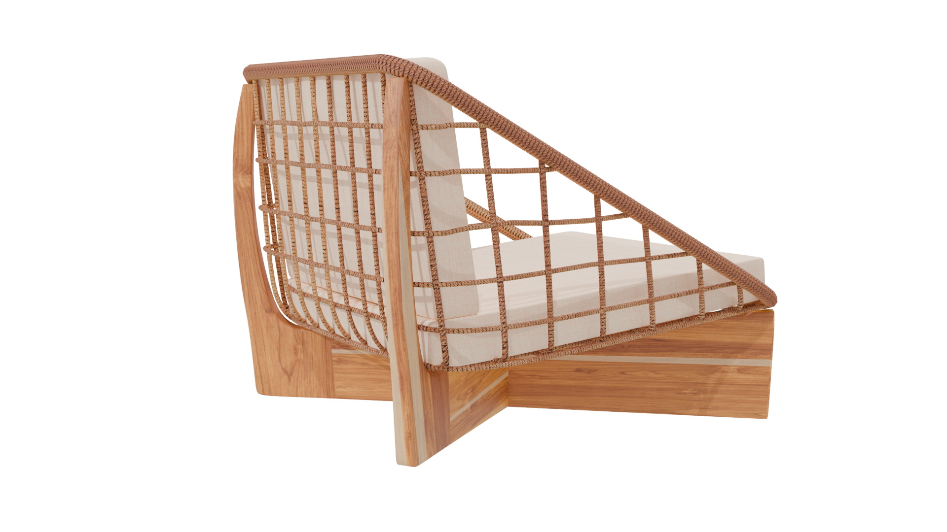 Stylish Minimalist Lounge Chair 3D - Professional 3D Model Render 7