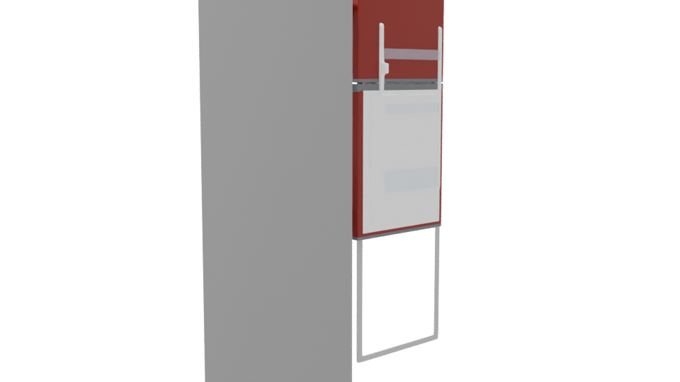 Modern Refrigerator 3D Model - Professional 3D Model Render 8