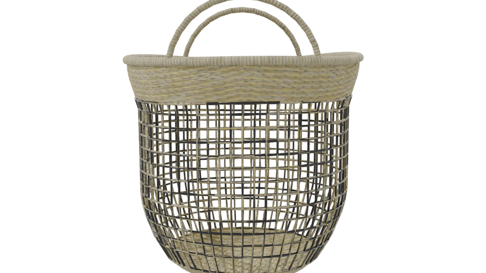 Stylish Woven Storage Basket 3D - Professional 3D Model Render 8