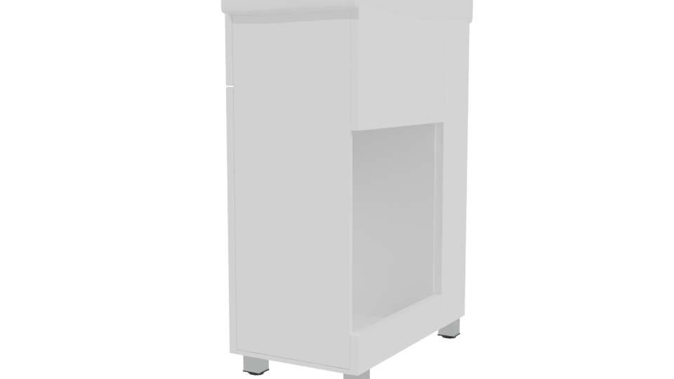 Sleek Modern Kitchen Sink Unit 3D Model - Professional 3D Model Render 3