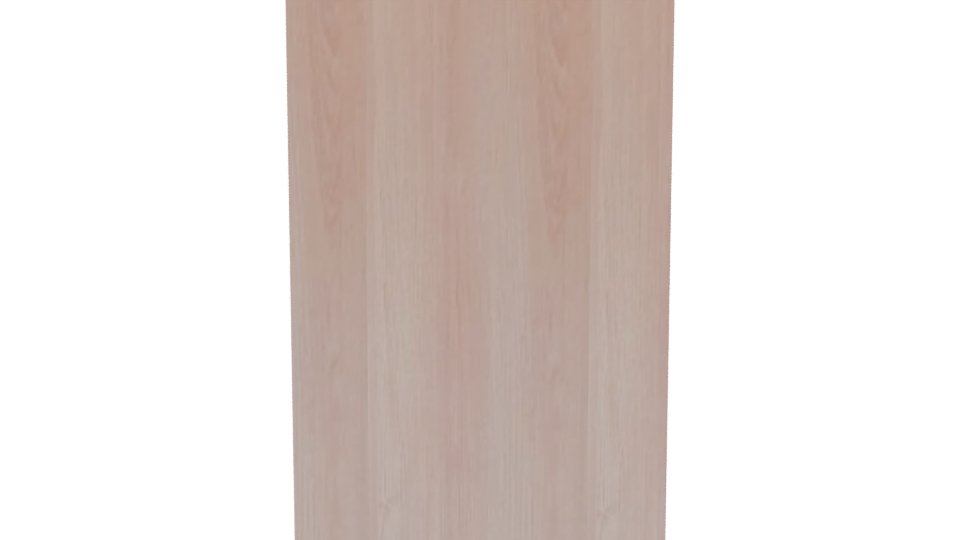 Minimalist Wooden Storage Cabinet 3D - Professional 3D Model Render 2