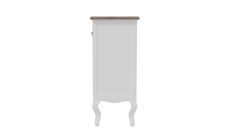 Chic Vintage Sideboard with Intricate Detailing - Professional 3D Model Render 2