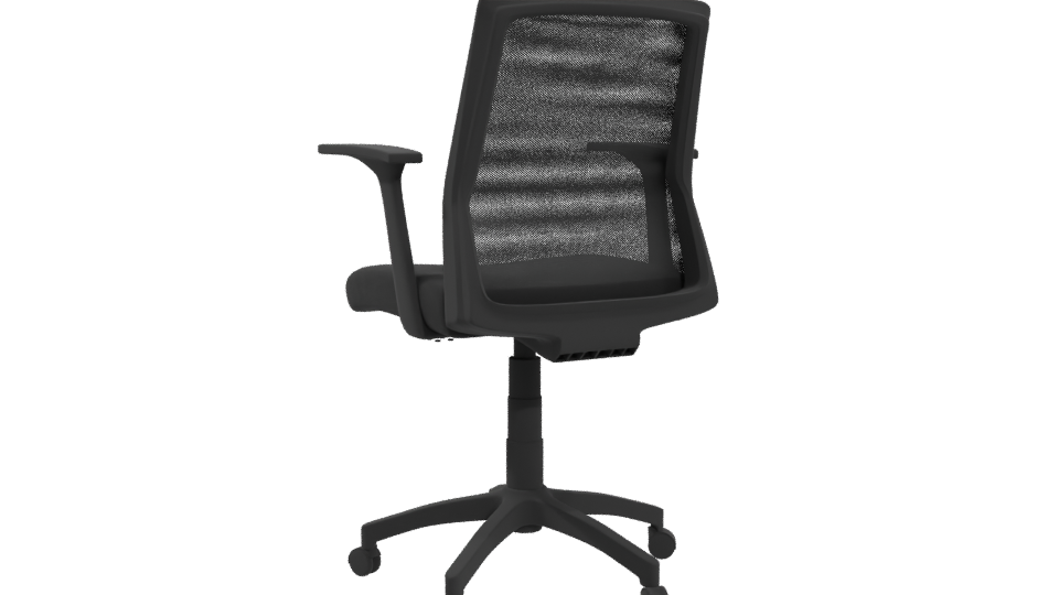 Sleek Modern Office Chair 3D - Professional 3D Model Render 4