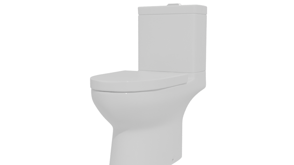 Modern Bathroom Toilet 3D Model - Professional 3D Model Render 12