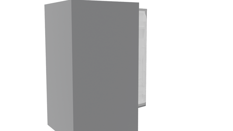 Modern Household Refrigerator Model - Professional 3D Model Render 7