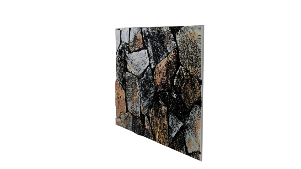 Realistic Stone Wall Texture 3D Model - Professional 3D Model Render 13