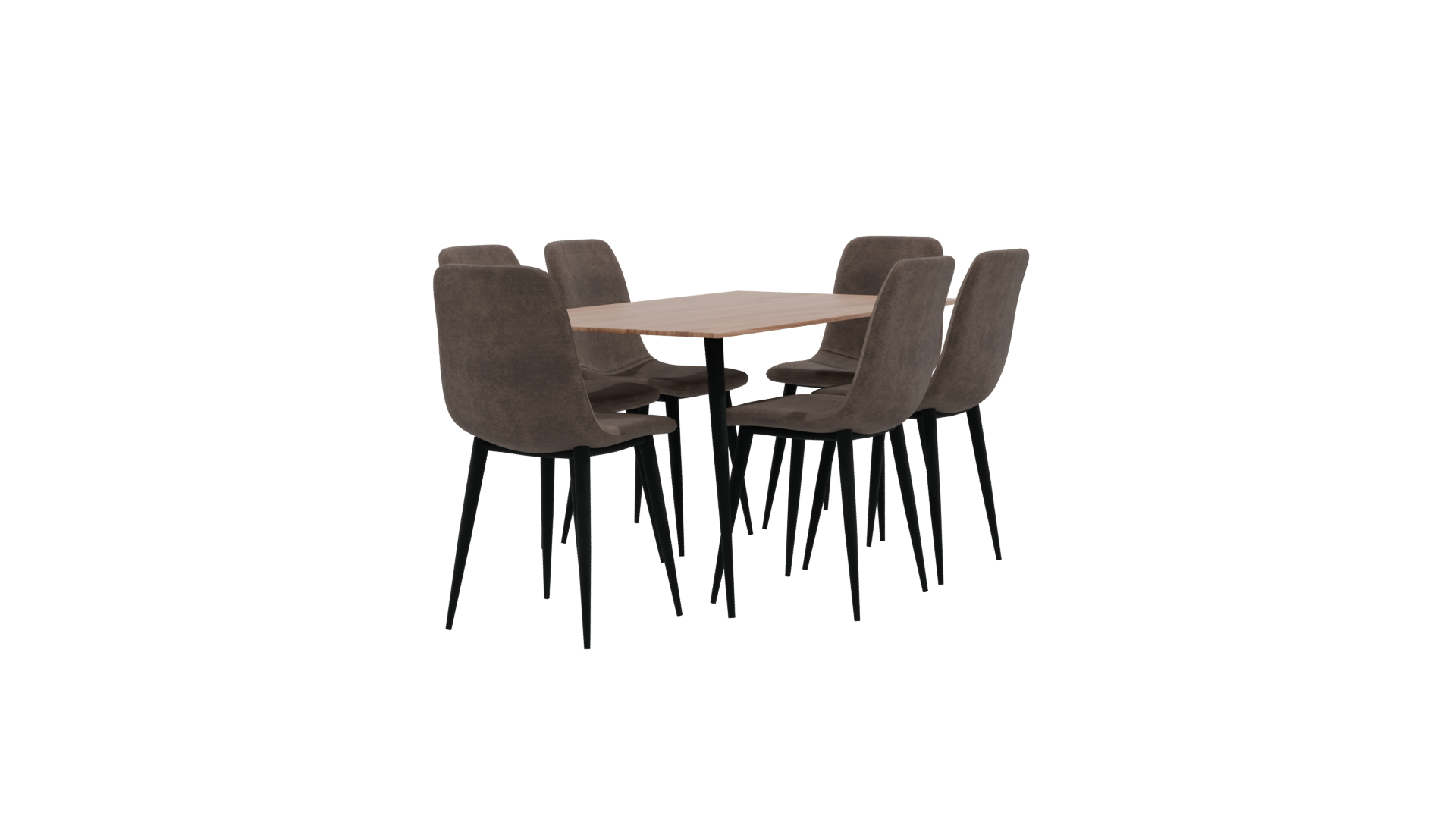 Stylish Modern Dining Set 3D - Professional 3D Model Render 9