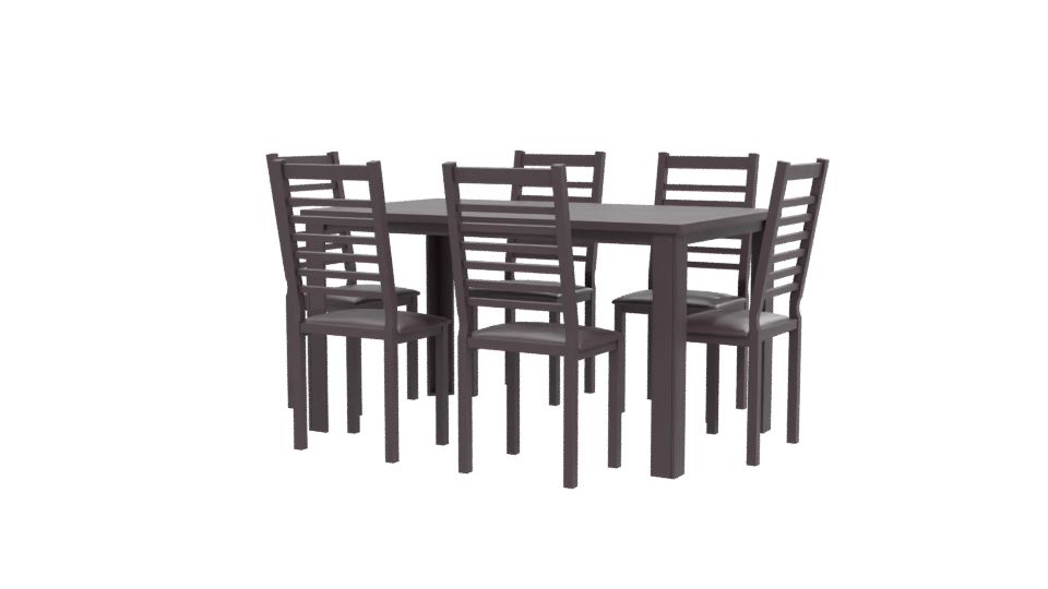 Stylish Modern Dining Table Set - Professional 3D Model Render 12