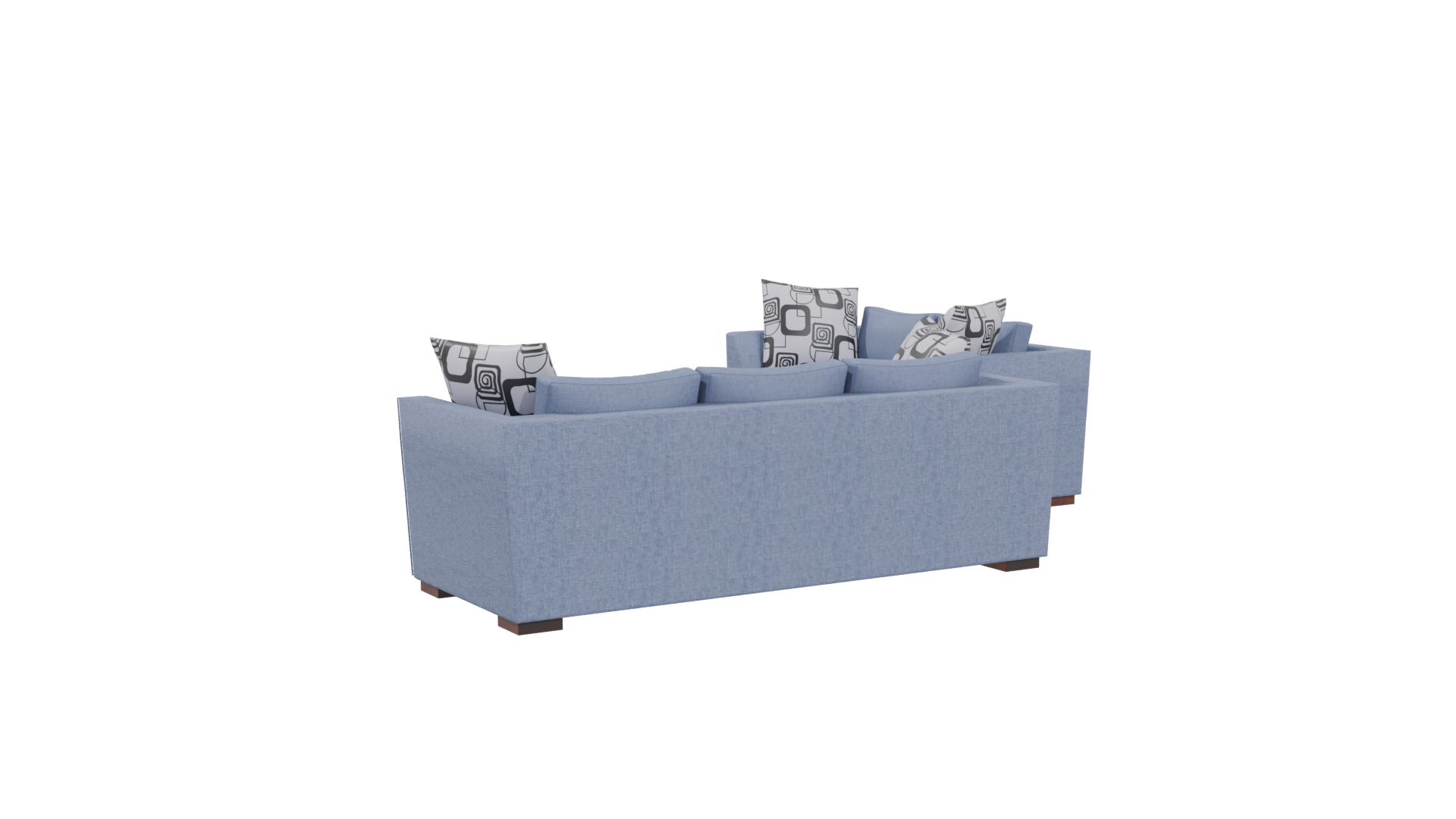 Contemporary Fabric Sofa Set 3D Model - Professional 3D Model Render 4