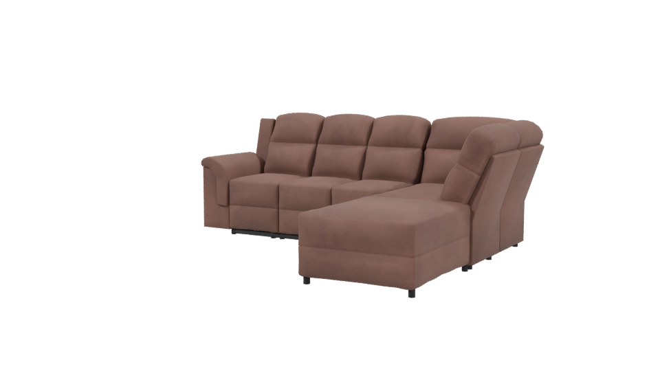 Stylish Modern Beige Sofa Set 3D Model - Professional 3D Model Render 3