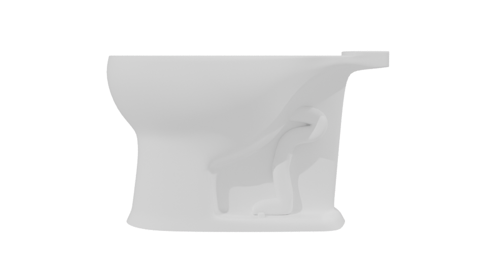 Stylish Bathroom Toilet Model 3D - Professional 3D Model Render 2