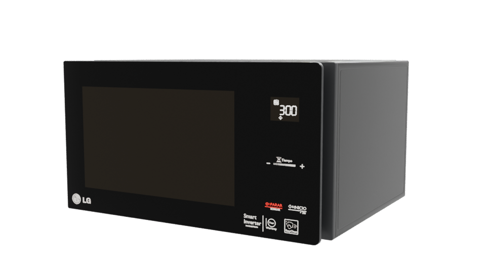 Sleek Modern Microwave Oven 3D Model - Professional 3D Model Render 12