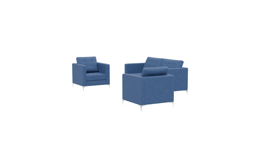 Stylish Sofa Set 3D Model - Professional 3D Model Render 13
