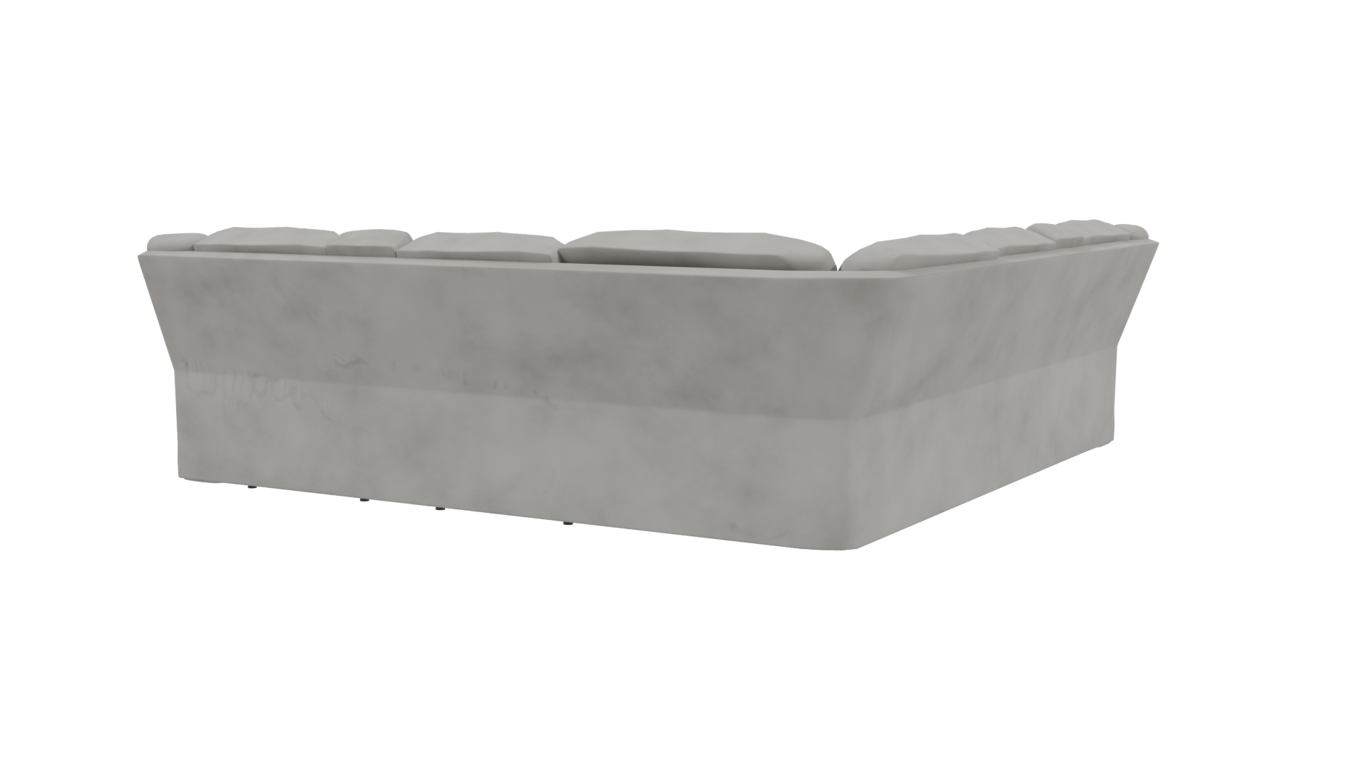 Contemporary L-Shaped Sofa Model - Professional 3D Model Render 3